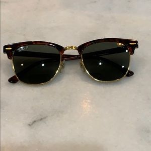 Authentic Ray Ban Clubmaster Polarized Sunglasses